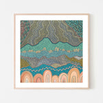 New Beginnings, By Domica Hill Wall Art Gioia-Local 50x50cm Framed Poster Black