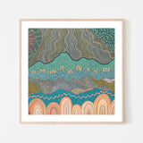 New Beginnings, By Domica Hill Wall Art Gioia-Local 50x50cm Framed Poster Black