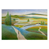 No Turning Back, By Angeles M. Pomata Wall Art Gioia-Local 40x60cm Framed Canvas Gold