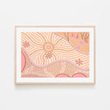 Our Mother The Sun, By Domica Hill Wall Art Gioia-Local 40x60cm Framed Poster Black