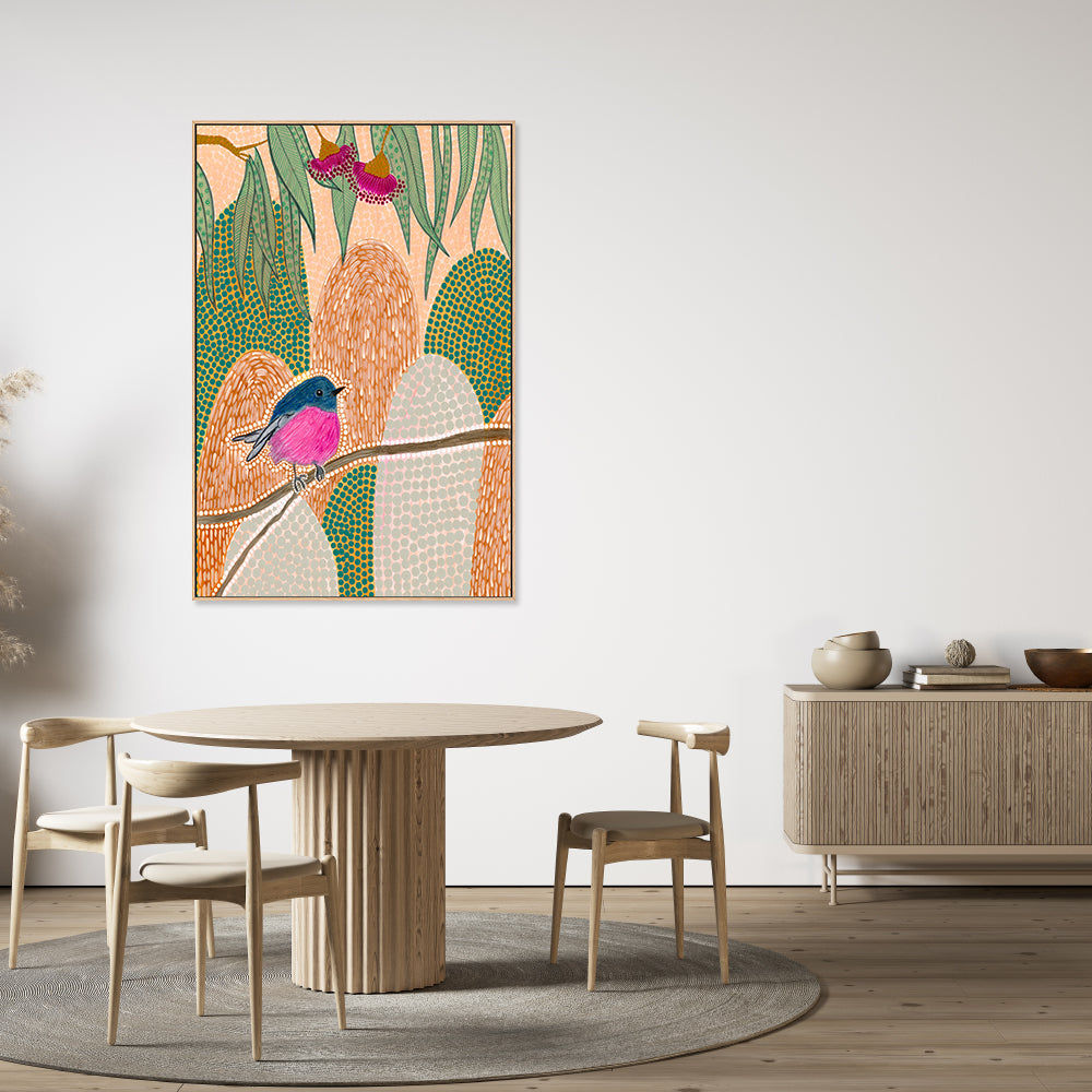 Pink Robin, By Domica Hill Wall Art Gioia-Local