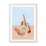 Poolside Girl, By Ivy Green Illustrations Wall Art Gioia-Local 40x60cm Framed Poster Black