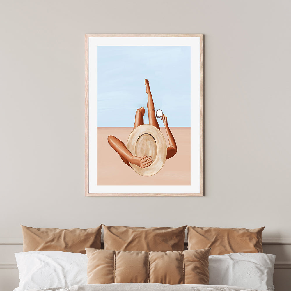 Poolside Girl, By Ivy Green Illustrations Wall Art Gioia-Local