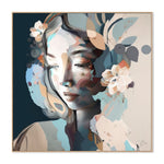 Precious, By Bella Eve Wall Art Gioia-Local 50x50cm Framed Canvas Oak