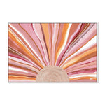 Rising Sun, Bold Earthly Tones, By Bri Chelman Wall Art Gioia-Local 40x60cm Framed Canvas White