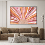 Rising Sun, Bold Earthly Tones, By Bri Chelman Wall Art Gioia-Local