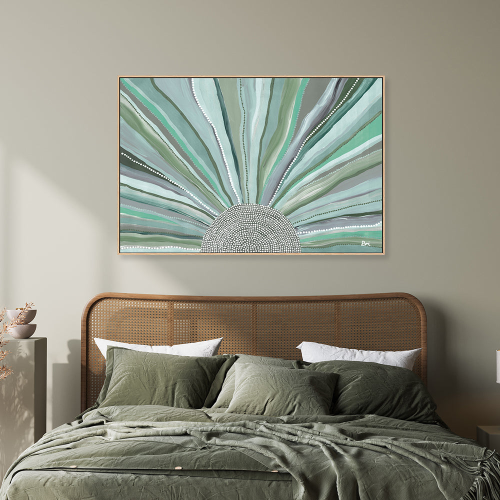 Green Rising Sun Rising Sun, Green Tones, By Bri Chelman | Interior Secrets