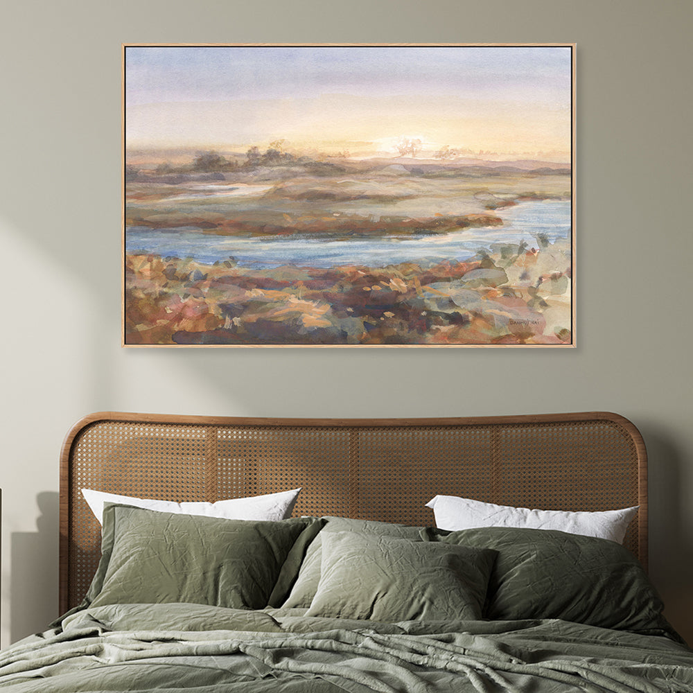 River At Dawn, By Danhui Nai Wall Art Gioia-Local