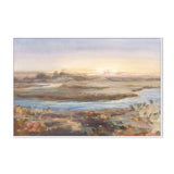 Ex Display - River At Dawn, By Danhui Nai 100cm x 70cm Framed Canvas - White Frame Wall Art Gioia-Local