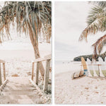 The Byron Vibe, Set of 2, By Gioia Wall Art Wall Art Gioia-Local 40x60cm Framed Canvas Black