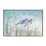 Undersea Turtle, By Danhui Nai Wall Art Gioia-Local 40x60cm Framed Canvas Black
