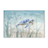 Undersea Turtle, By Danhui Nai Wall Art Gioia-Local 40x60cm Framed Canvas White