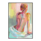 Women Posing, By Jenny Westenhofer Art Wall Art Gioia-Local 40x60cm Framed Canvas Black
