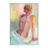 Women Posing, By Jenny Westenhofer Art Wall Art Gioia-Local 40x60cm Framed Canvas White