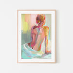 Women Posing, By Jenny Westenhofer Art Wall Art Gioia-Local 40x60cm Framed Poster Black
