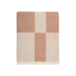 Ex Display - Winton Stonewashed Cotton 130cm x 170cm Throw - Coral Throw Furtex-Local