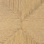 Set of 2 - Harper Wooden Dining Chair - Black - Natural Seat Dining Chair Swady-Core   