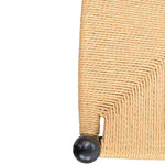 Set of 2 - Harper Wooden Dining Chair - Black - Natural Seat Dining Chair Swady-Core   