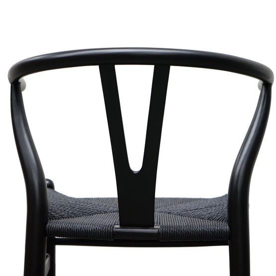 Set of 2 - Harper Wooden Dining Chair - Full Black Dining Chair Swady-Core   
