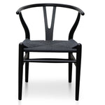 Set of 2 - Harper Wooden Dining Chair - Full Black Dining Chair Swady-Core   