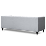 Ex Display - Aurea 3 Seater Fabric Sofa - Light Grey Texture Sofa Casa-Core