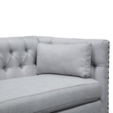 Ex Display - Aurea 3 Seater Fabric Sofa - Light Grey Texture Sofa Casa-Core