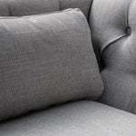 Ex Display - Aurea 3 Seater Fabric Sofa - Light Grey Texture Sofa Casa-Core