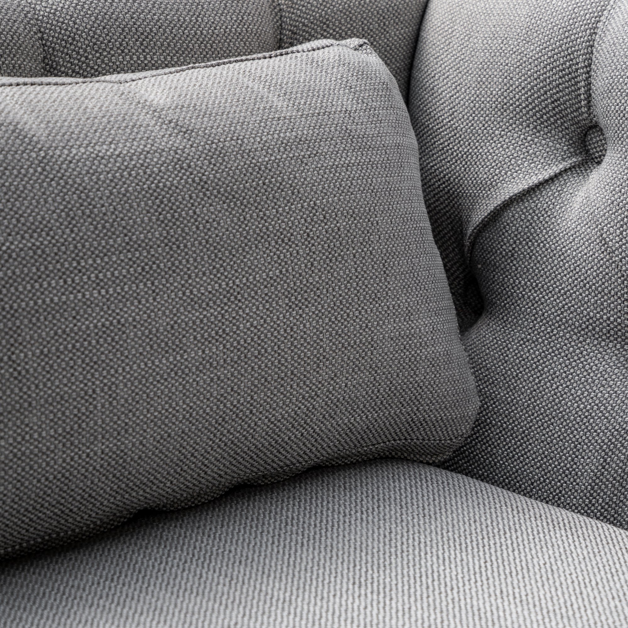 Ex Display - Aurea 3 Seater Fabric Sofa - Light Grey Texture Sofa Casa-Core