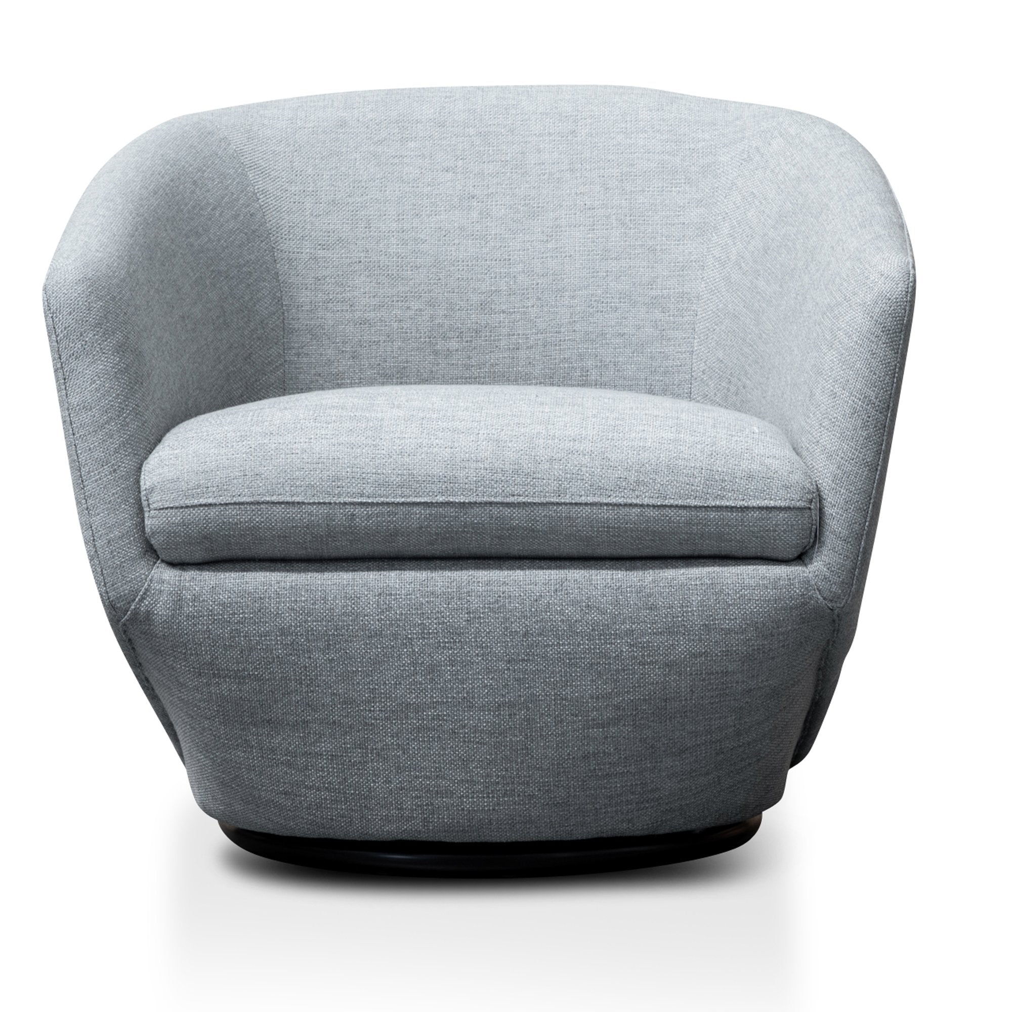 Ex Display - Donna Swivel Lounge Chair - Light Grey Armchair K Sofa-Core