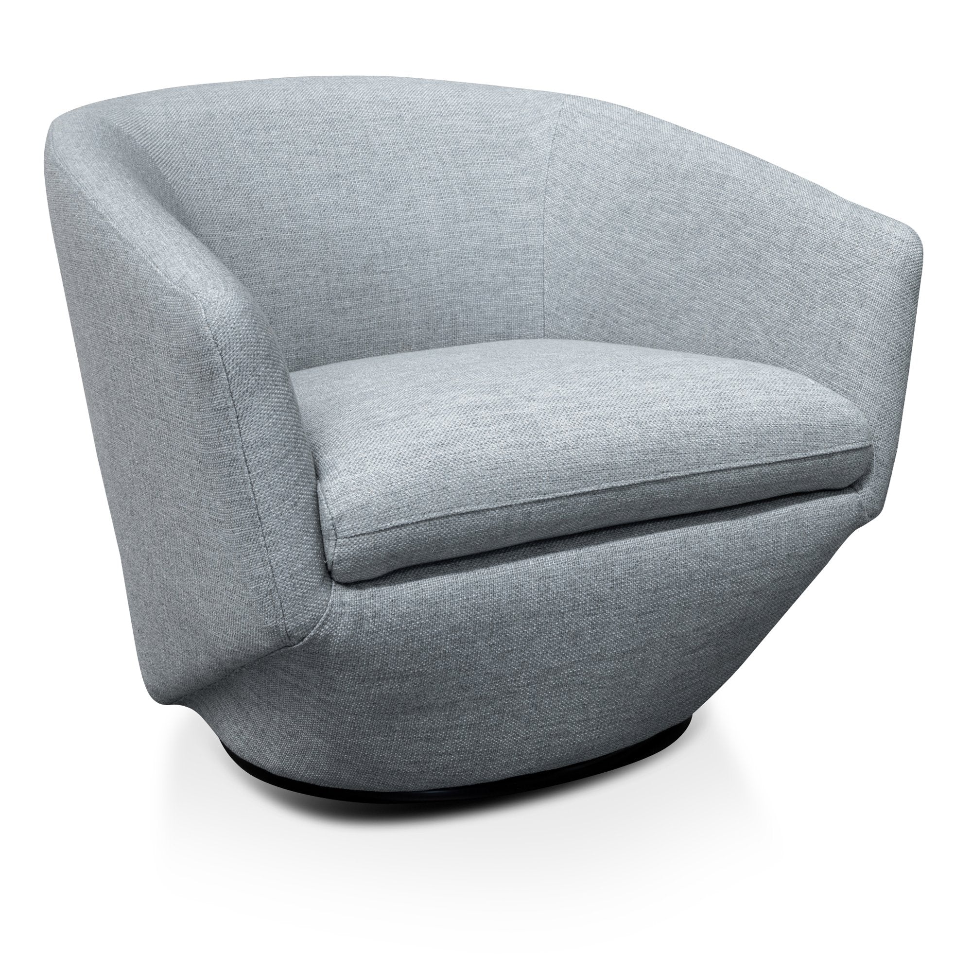 Ex Display - Donna Swivel Lounge Chair - Light Grey Armchair K Sofa-Core