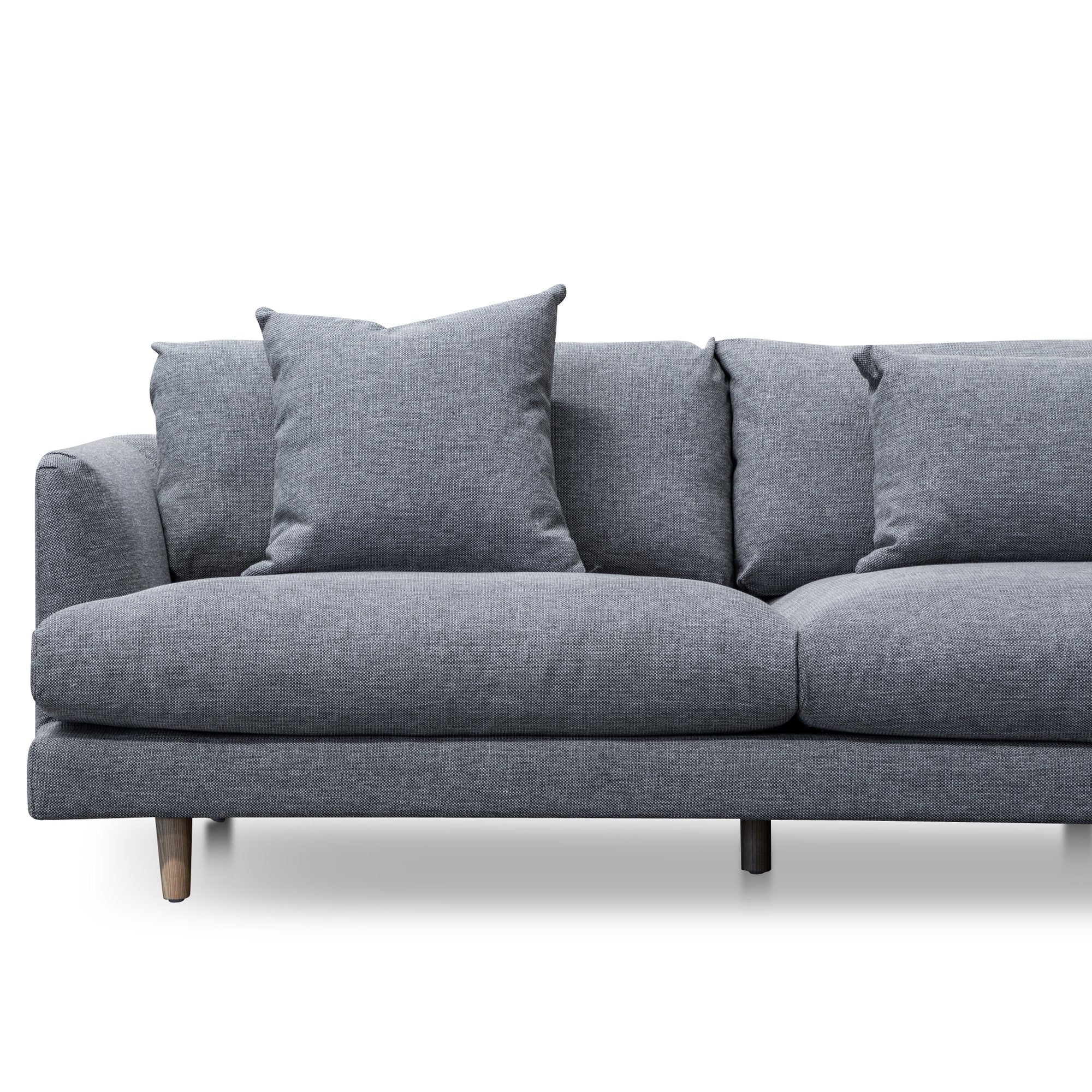 Della Right Return Modular Fabric Sofa - Graphite Grey Chaise Lounge Casa-Core   