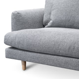 Della Right Return Modular Fabric Sofa - Graphite Grey Chaise Lounge Casa-Core   
