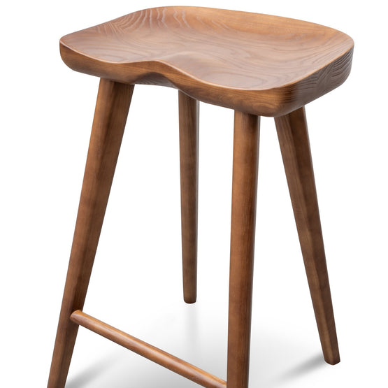 Bethan 65cm Wooden Bar stool - Walnut BS2983-SU