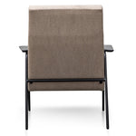 Essie Fabric Armchair in Sand Grey - Black LC2987-SU