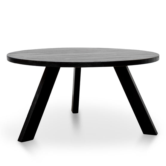 Ethan Round Dining Table - Full Black Dining Table Reclaimed-Core   