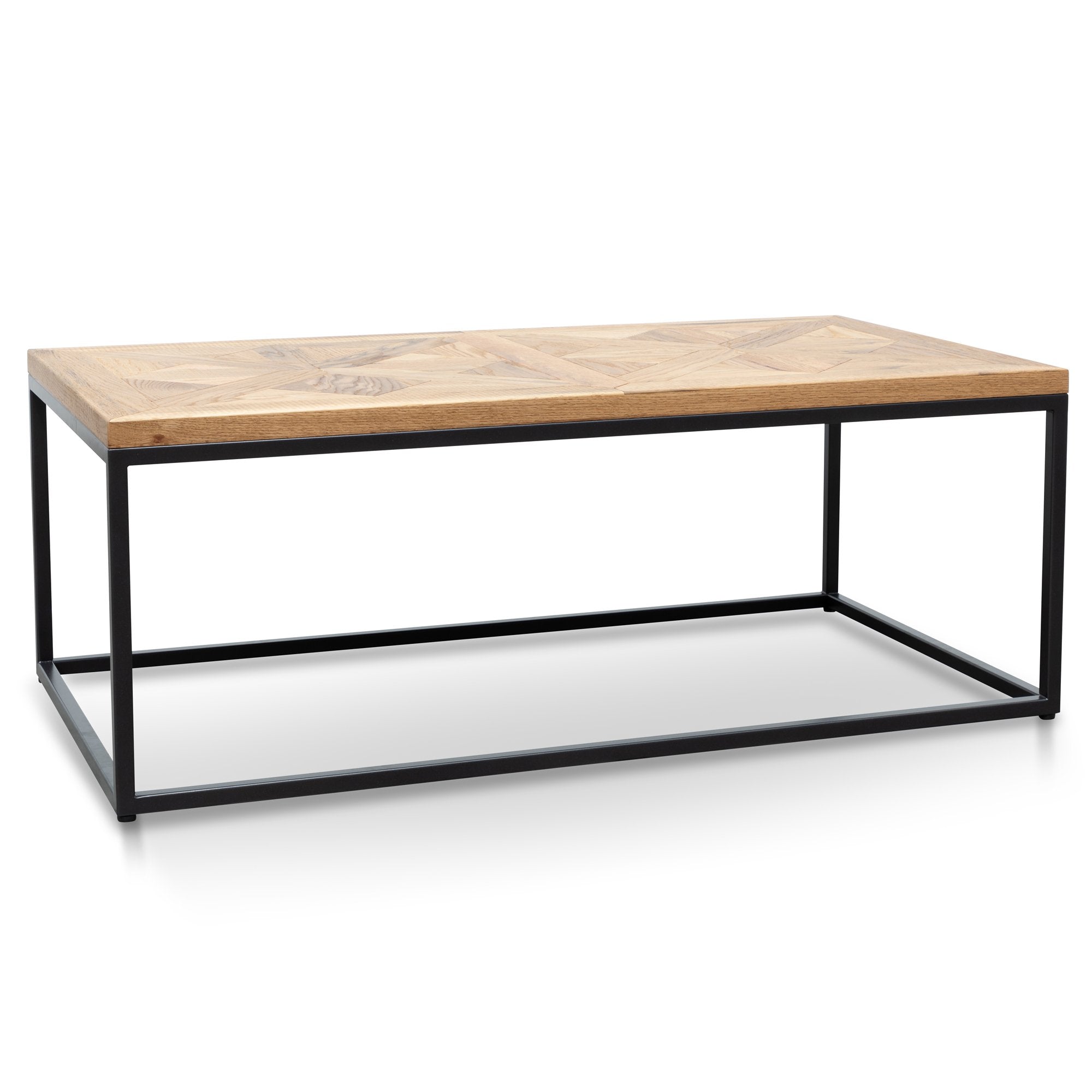 Percy 114cm Coffee Table - European Knotty Oak and Peppercorn Coffee Table VN-Core   