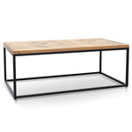 Percy 114cm Coffee Table - European Knotty Oak and Peppercorn CF2803-VN