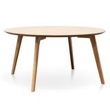 Ex Display - Sanders 90cm Round Wooden Coffee Table - Natural Coffee Table KD-Core   