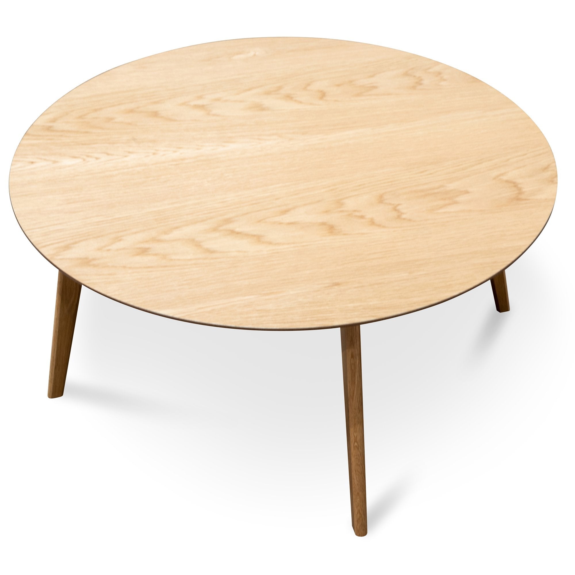 Ex Display - Sanders 90cm Round Wooden Coffee Table - Natural Coffee Table KD-Core   