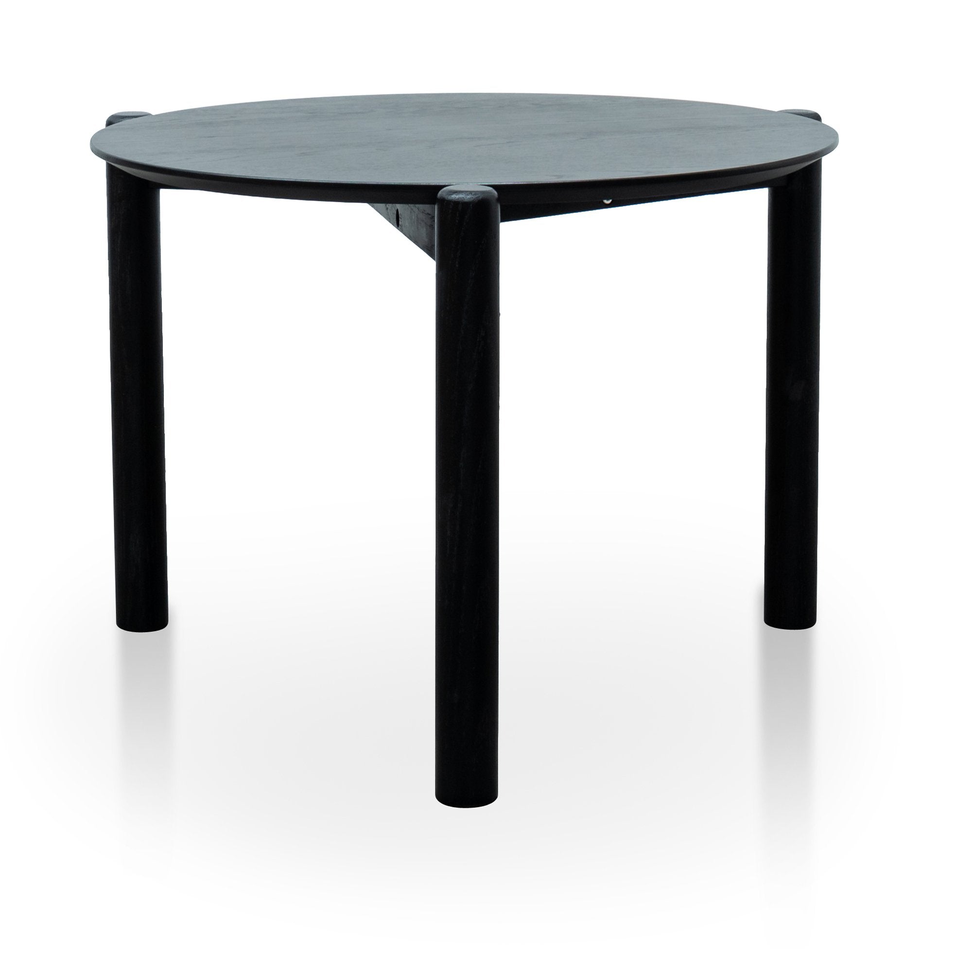 Ex Display - Nest Of Holloway Wooden Round Coffee Table - Black Coffee Table KD-Core   