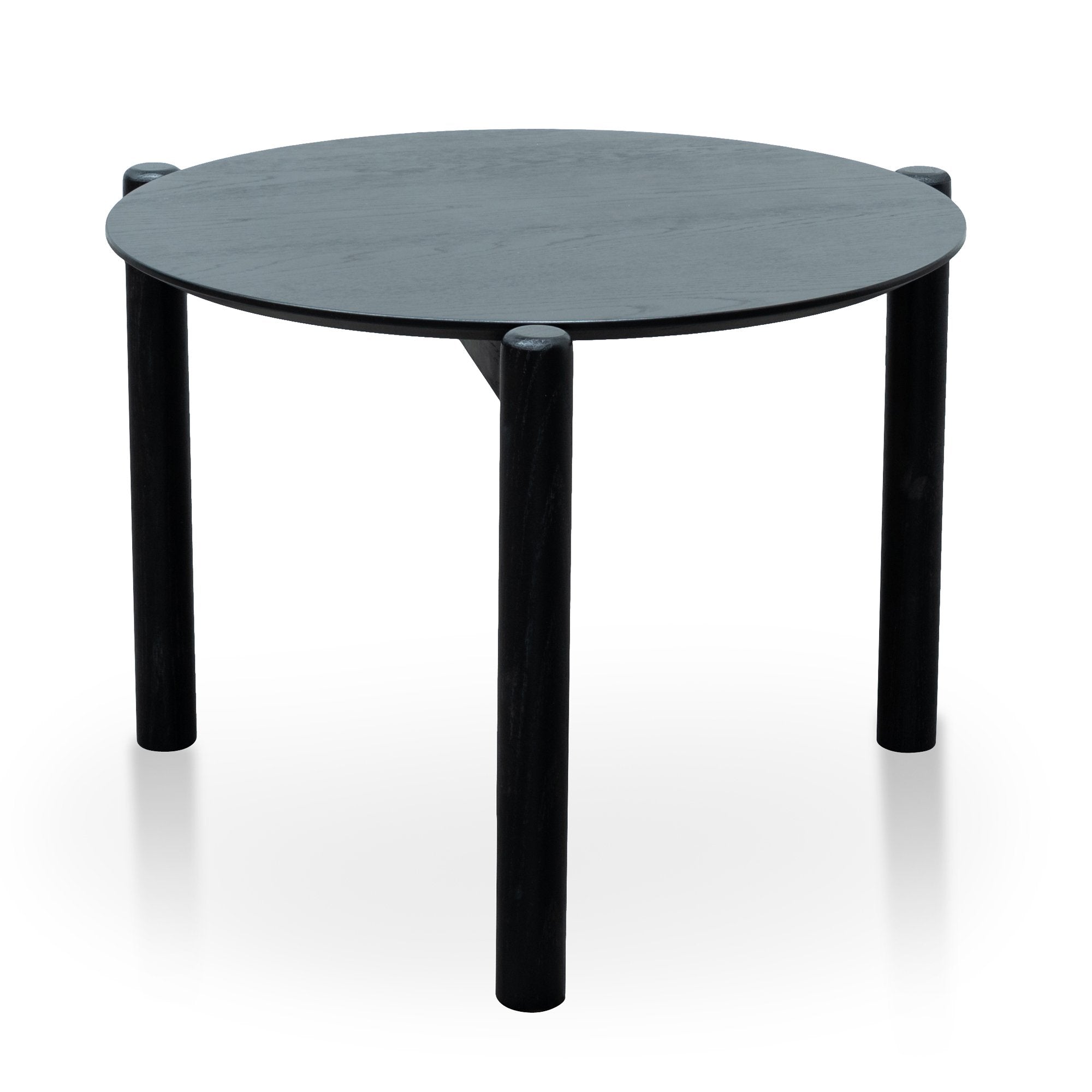 Ex Display - Nest Of Holloway Wooden Round Coffee Table - Black Coffee Table KD-Core   