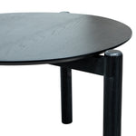 Ex Display - Nest Of Holloway Wooden Round Coffee Table - Black Coffee Table KD-Core   