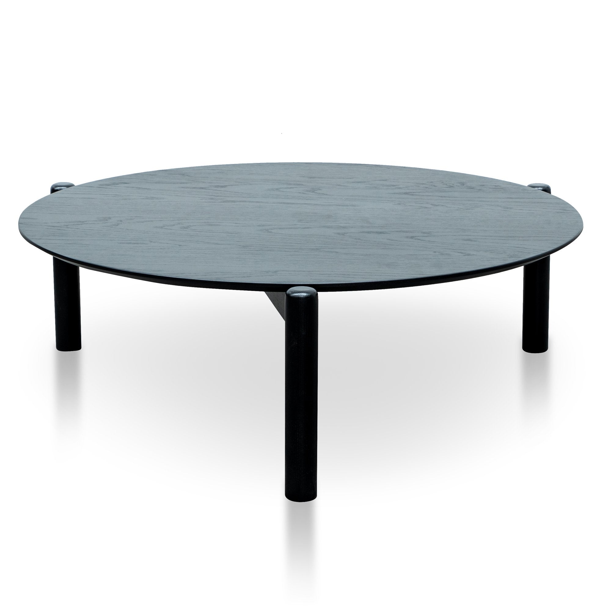 Nest Of Holloway Wooden Round Coffee Table - Black Coffee Table KD-Core   