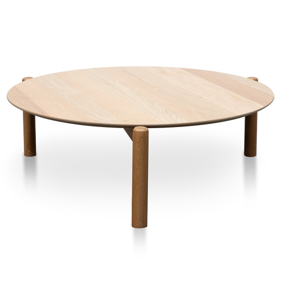 Nest Of Holloway Wooden Round Coffee Table - Natural CF2814-KD-CF2815-KD