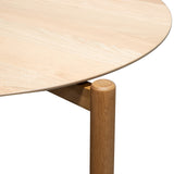 Ex Display - Nest Of Holloway Wooden Round Coffee Table - Natural  KD-Core   