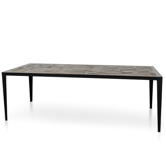 Clara 2.36m Wooden Dining Table - Dark Natural DT2793-NI