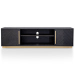 Wilma 1.8m Wooden TV Entertainment Unit - Peppercorn and Brass TV Entertainment Unit VN-Core   