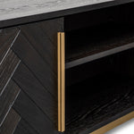 Wilma Wide 180cm Wooden Sideboard - Peppercorn and Brass Buffet & Sideboard VN-Core   