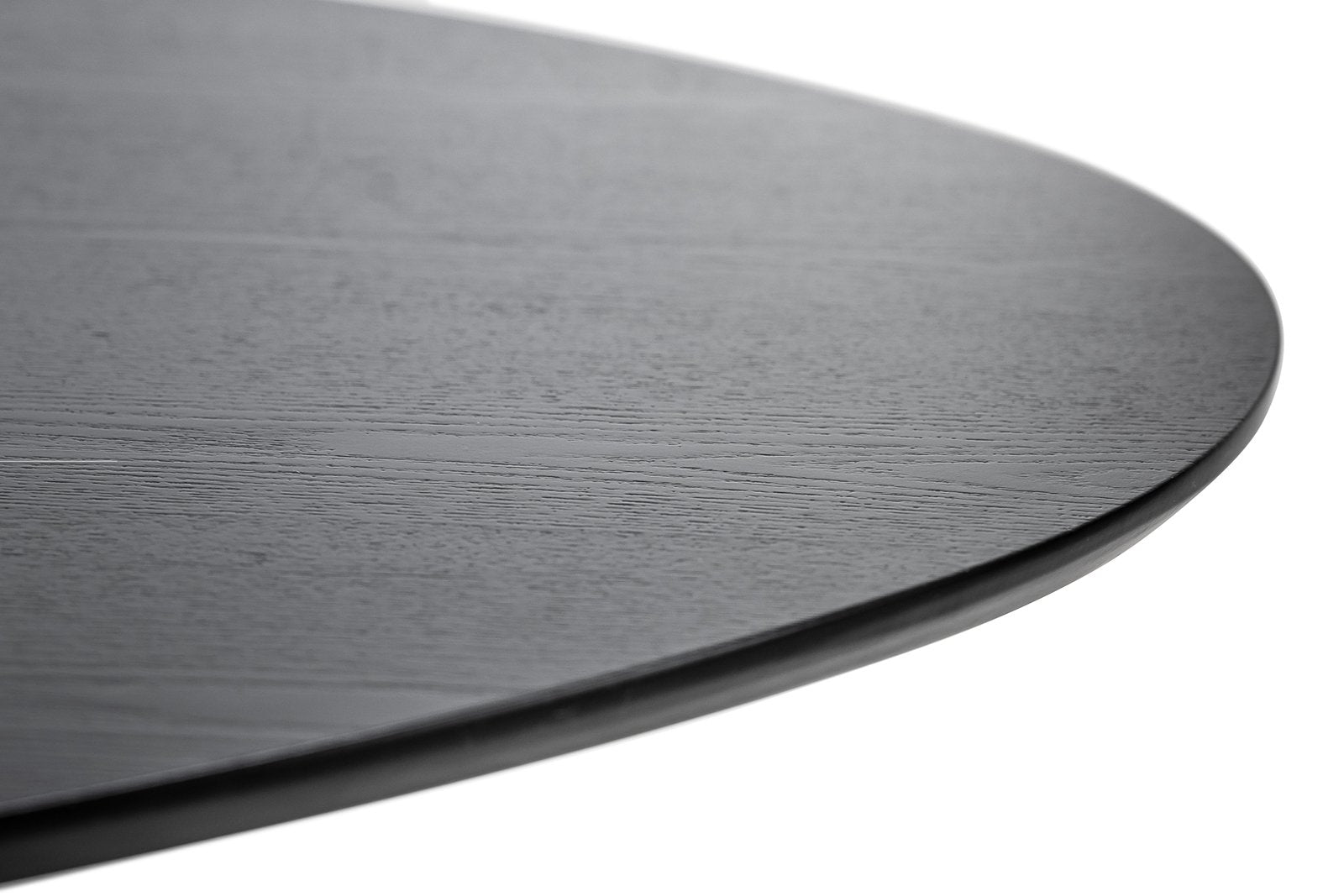 Anders 1.8m Oval Oak Dining Table - Black Dining Table Eastern-local   