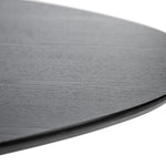 Anders 1.8m Oval Oak Dining Table - Black Dining Table Eastern-local   